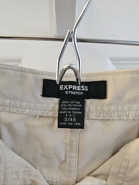 EXPRESS Size 3/4R Stretch Khaki Dress Pant